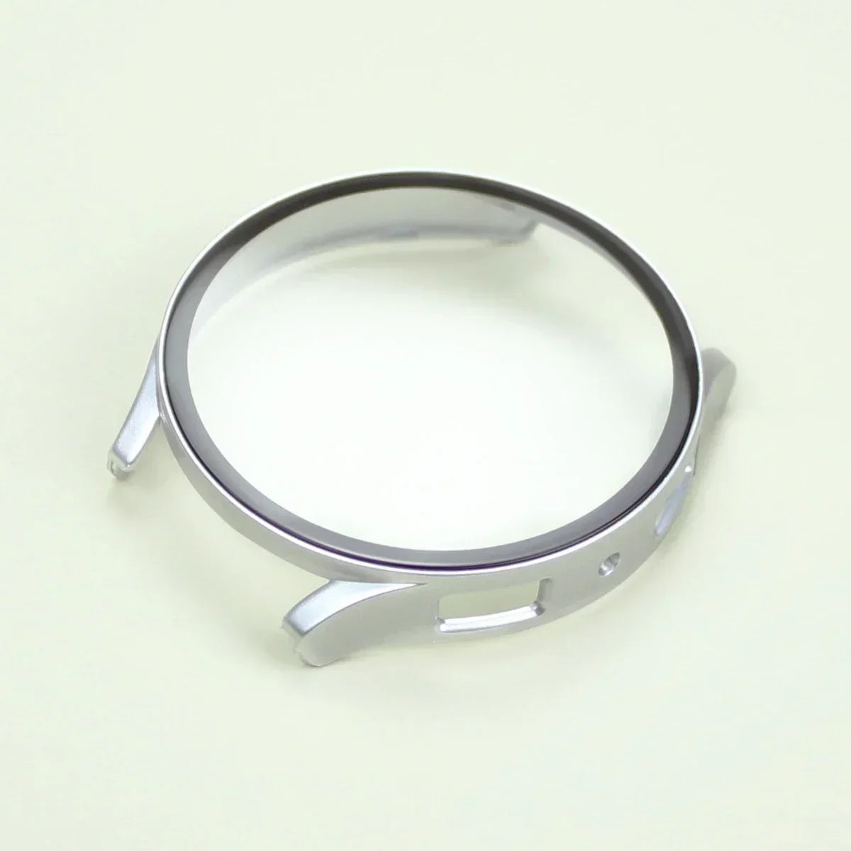 Samsung Galaxy Watch Tempered Glass Screen Protector Case - Full Bumper PC Cover for Galaxy Watch 7/6/5/4/FE 40mm & 44mm