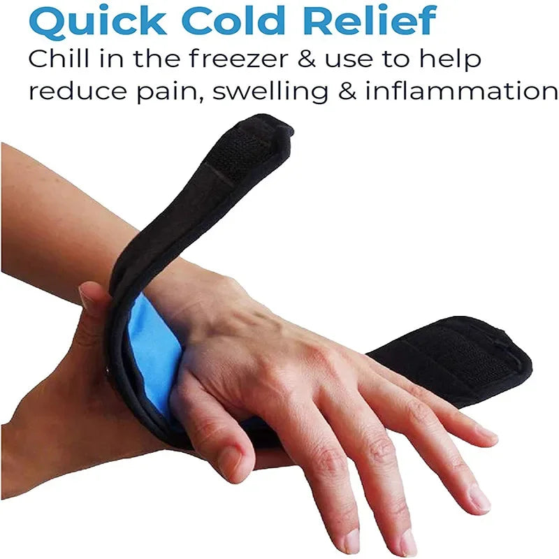 Small Reusable Gel Ice Pack — Cold Therapy Wrap for Hand, Wrist, Elbow & Foot Pain Relief
