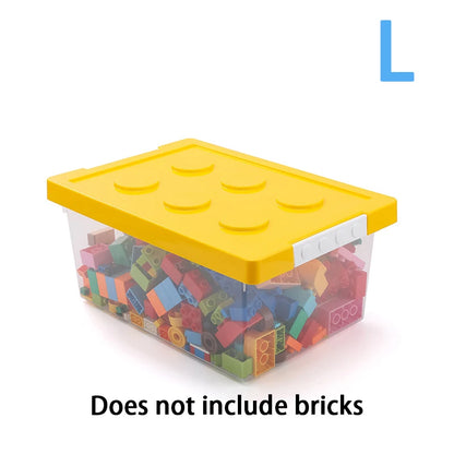 Stackable Kids Building Block Storage Box – Toy Organizer & Container for Books, Stationery, Snacks & Sundries