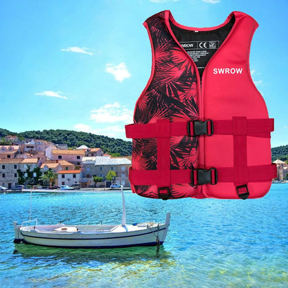 Neoprene Life Jacket for Adults & Children – Buoyancy Vest for Swimming, Boating, Skiing, and Water Sports