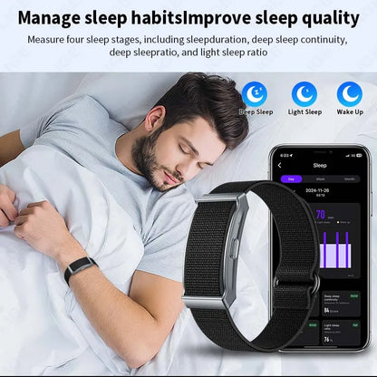 LIGE No-Screen Fitness Smart Bracelet - Sports Activity Tracker with Call Alerts, Heart Rate Monitor & IP68 Waterproof Design