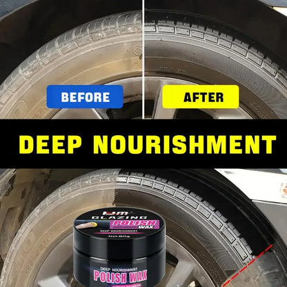 Universal Leather & Plastic Repair Polishing Wax – Automotive Interior Reconditioning Cream for Leather, Plastic & Rubber Care