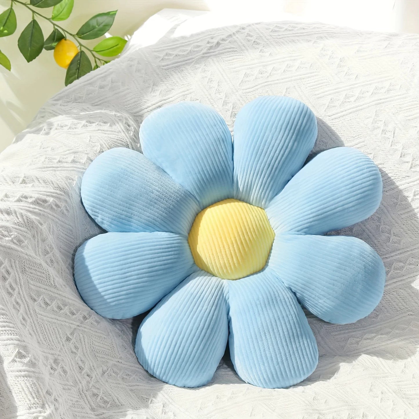 Sunflower Pillow & Daisy Seat Cushion – Plush Flower Mat for Office, Christmas, Halloween & Thanksgiving Gift