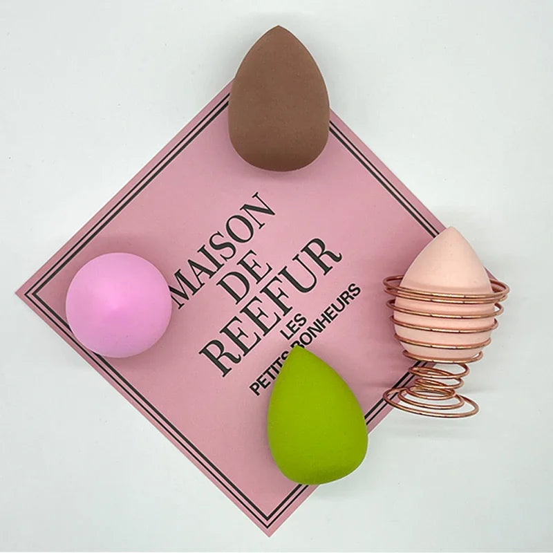 Women's Cosmetic Powder Puff — Water Drop Shaped Makeup Sponge for Smooth Foundation Blending & Beauty Application