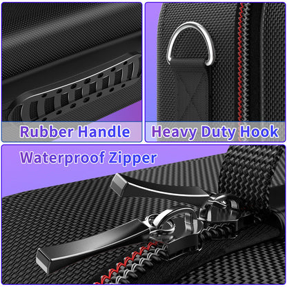 Steam Deck Carrying Case – Large Capacity Storage for Console & Accessories, Portable Case with Built-in Protection