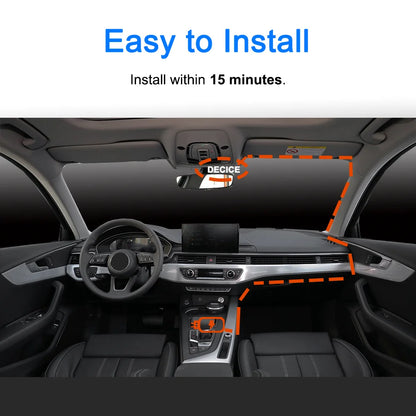 Aprilboy K6 4K WIFI Dash Cam - Front & Rear Dual Lens, 1080P Night Vision, Parking Monitor, Mini Car DVR