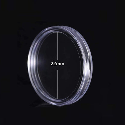 10/25pc Transparent Plastic Coin Capsules – 21-45mm Coin Storage and Collecting Case Holder