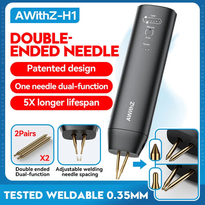 AWithZ Portable Handheld Spot Welder – DIY 90-Gear Adjustable Welding Machine for 18650 Lithium Batteries