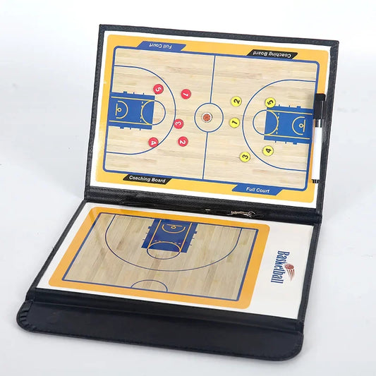 Folding Magnetic Basketball Coach Board – Portable Tactical Clipboard for Training & Game Strategy