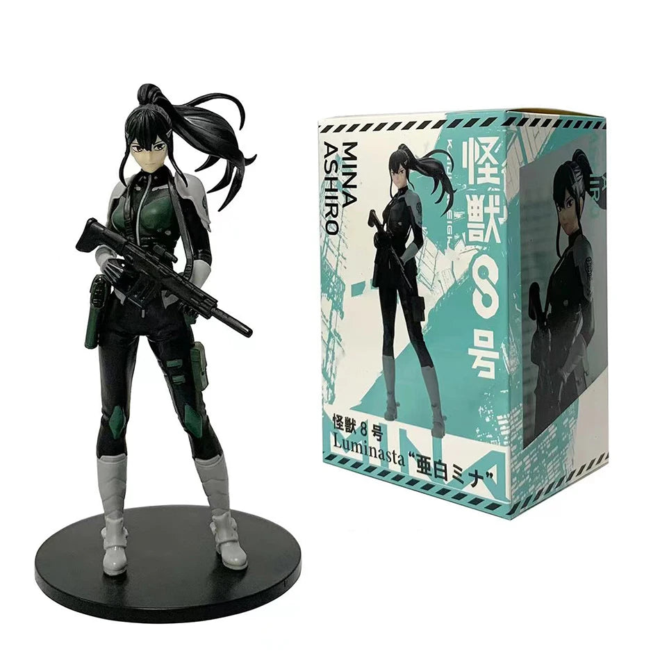 In Stock 1-4PCS Kaiju No. 8 Anime Figures — Kafka Hibino & Mina Ashiro PVC Action Dolls Toy Model Gifts for Kids