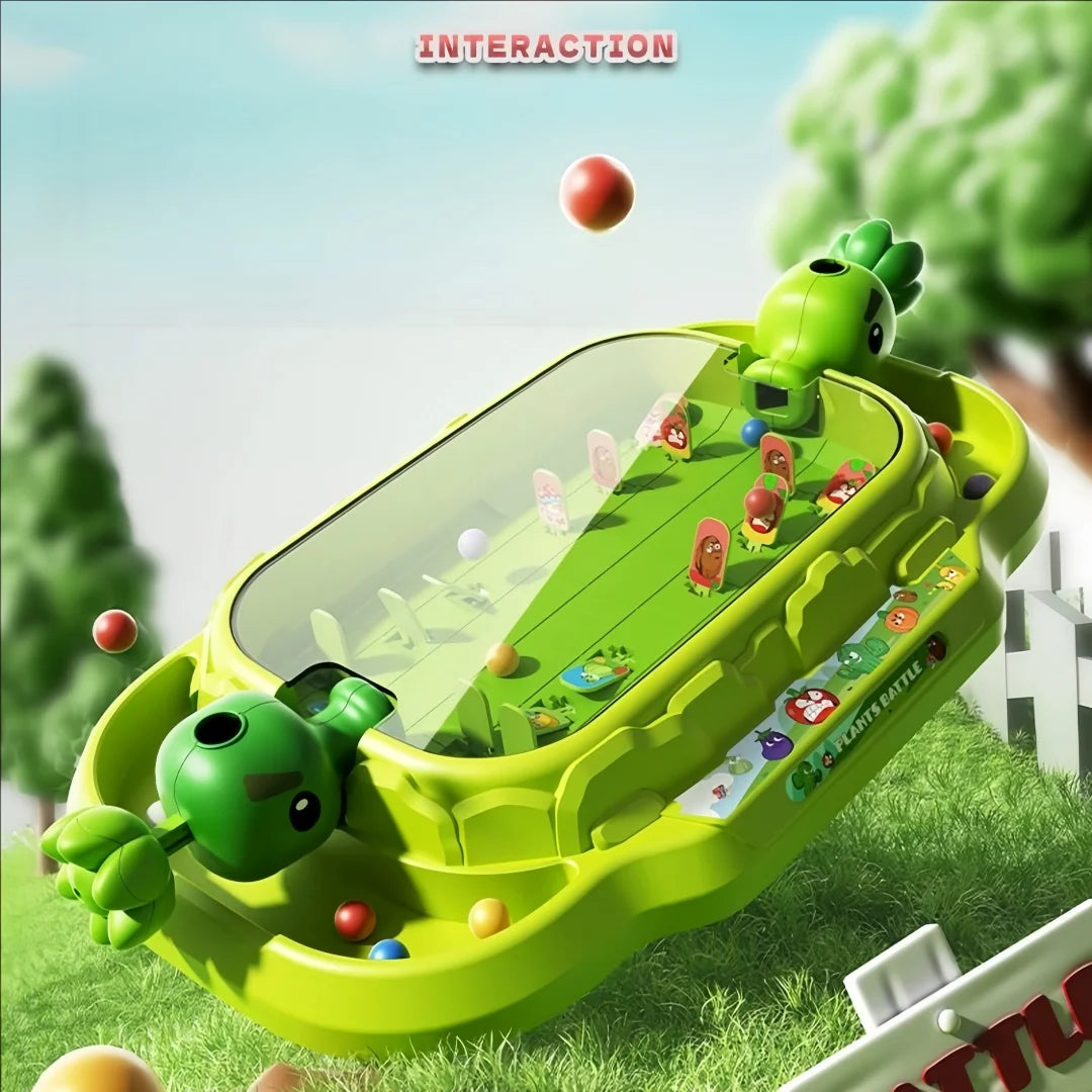 Plants vs Zombies Tabletop Battle Game - 2-Player Interactive Shooting Toy for Kids & Family