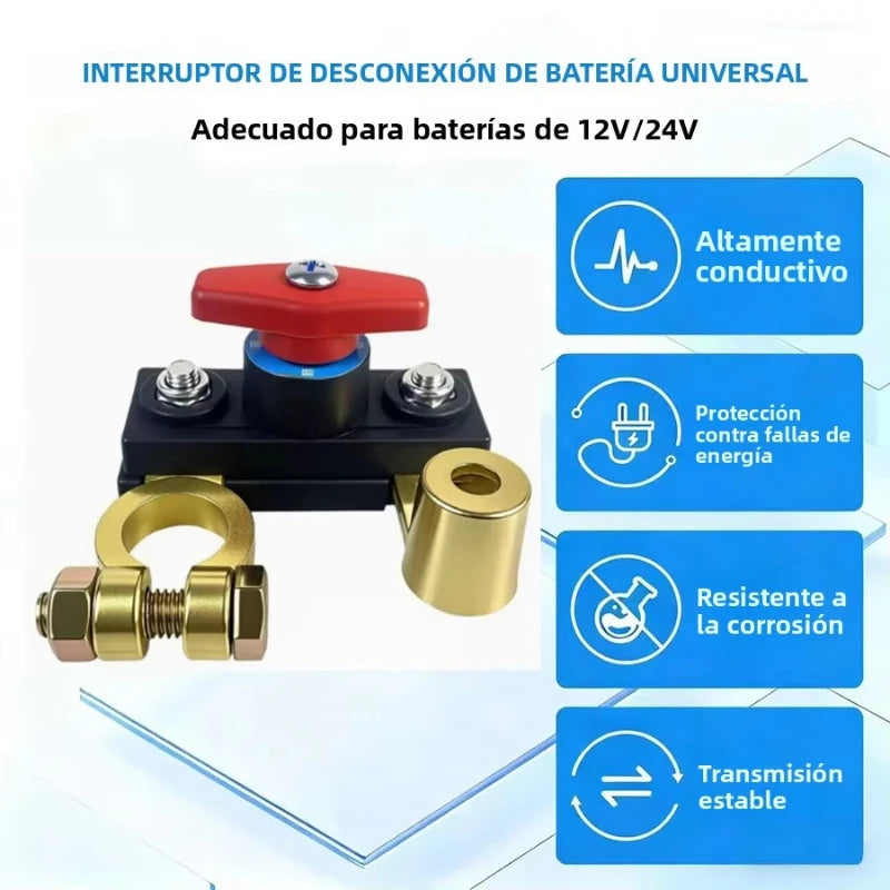 12V/24V Car Battery Cut-Off Switch – Automatic Circuit Breaker Isolator Anti-Leakage Power Disconnect for Cars & Trucks