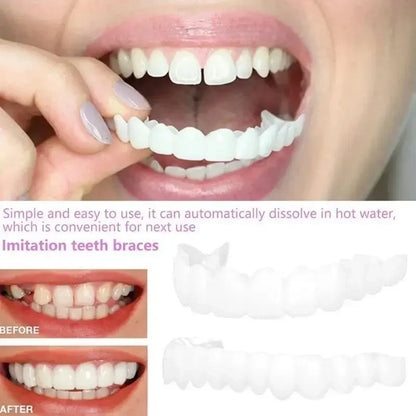 2024 Adult Adjustable Dentures – Snap-on Fake Teeth Set for Gaps, Portable Braces & Oral Hygiene Care