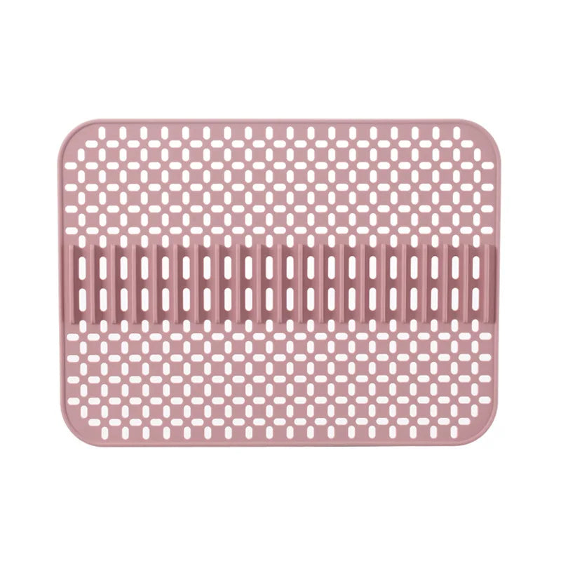 Food-Grade Silicone Hollow Insulation Mat – Non-Slip Kitchen Sink Protector & Desktop Table Mat