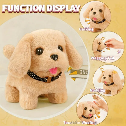 2026 Interactive Golden Retriever Toy Dog - Realistic Walking, Barking, Tail Wagging & Sound Effects