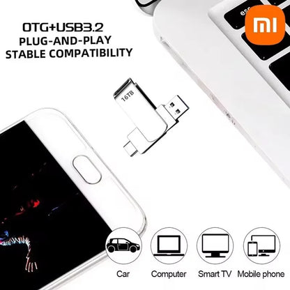 Xiaomi Mijia USB 3.2 High-Speed Waterproof Flash Drive — Up to 16TB Portable Pen Drive (2025)
