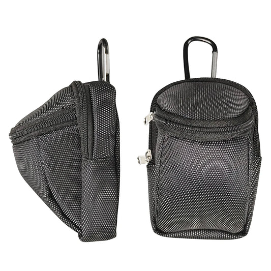 Mini Park Golf Ball Bag with Hook – Portable Nylon Waist Bag for Park Balls, Outdoor Sports Golf Accessories