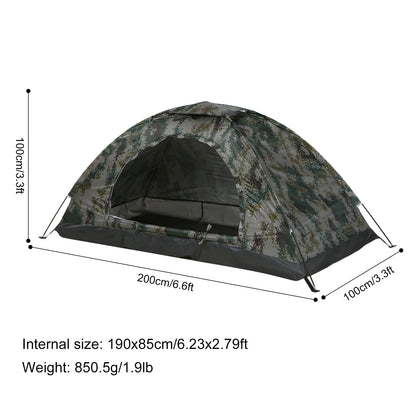 Tomshoo Ultralight Camping Tent – 1/2 Person Single Layer Portable Hiking Tent, Anti-UV Coating UPF 30+ for Outdoor, Beach, and Fishing Use