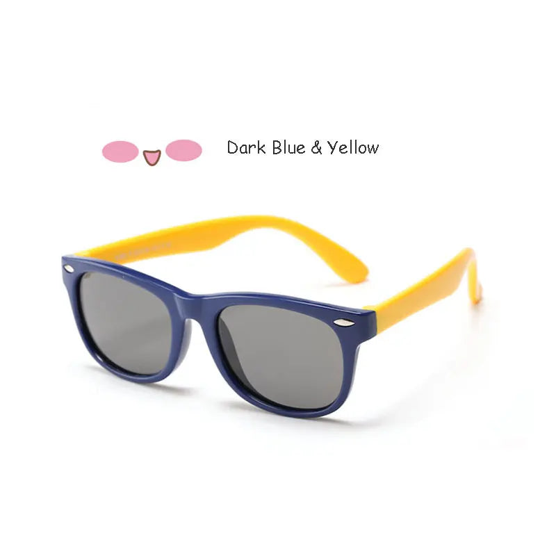 Kids Polarized Sunglasses – Classic Designer UV Protection Eyewear with TAC Lenses & TR90 Flexible Safety Frame for Boys & Girls