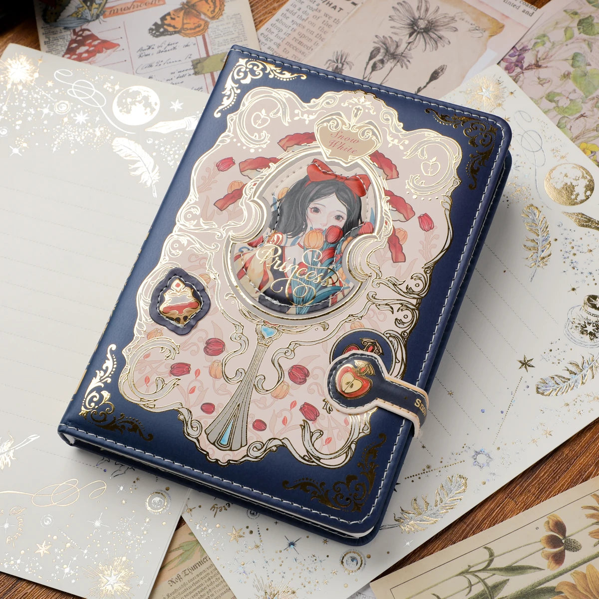 A5 Gothic Magnetic Buckle Notebook – Retro Art Creative Hand Ledger Journal Gift