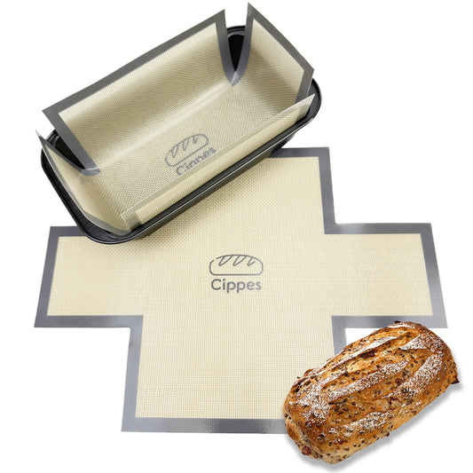 Silicone Bread Loaf Pan Liners – Reusable Nonstick Baking Mat for 9.5x5 Inch or 1.5LB Bread Pans, Heat Resistant