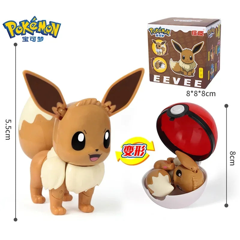 Original Pokémon Elf Ball Toys — Pocket Monsters Figures including Pikachu, Gengar, Dragonite & More