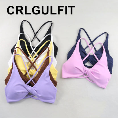 Sexy Slim Shoulder Strap Sports Bra – High Stretch Comfortable Breathable Yoga & Gym Workout Underwear with Detachable Straps