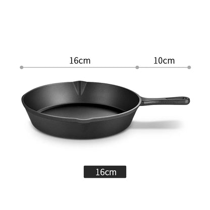 Cast Iron Frying Pan - Non-Stick Mini Skillet for Omelette, Pancake & Induction Cooking