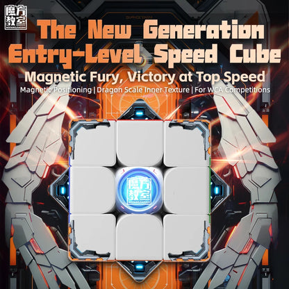 MoYu MeiLong 3M V2 Magnetic Speed Cube - 3x3x3 Professional Magic Puzzle Cube for Kids and Adults