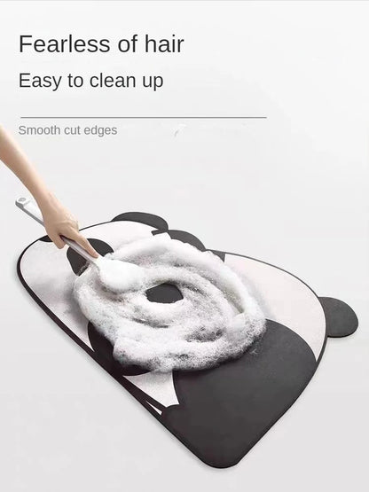 Cute Diatom Super Absorbent Bathroom Mat – Cartoon Non-Slip Mud Toilet Pad, Quick-Drying Floor Mat