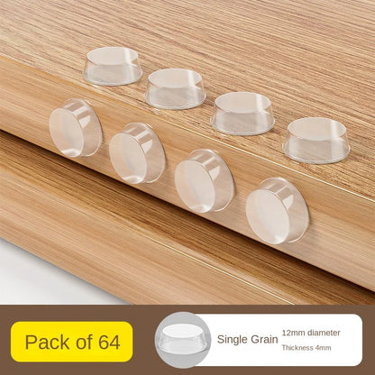 Silicone Door Handle Anti-Collision Pads - Refrigerator Door Stopper, Wall Protector & Noise-Reducing Buffer Stickers (3329/3441)