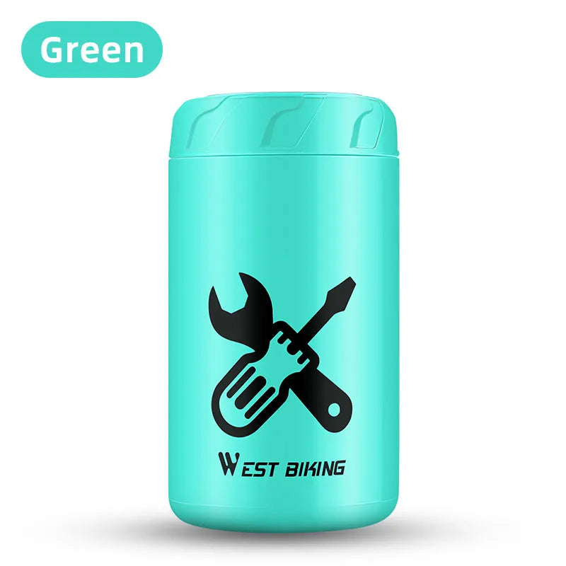 WEST BIKING Bicycle Repair Tool Capsule – Portable Waterproof Toolkit with Bottle Cage for MTB & Road Bikes