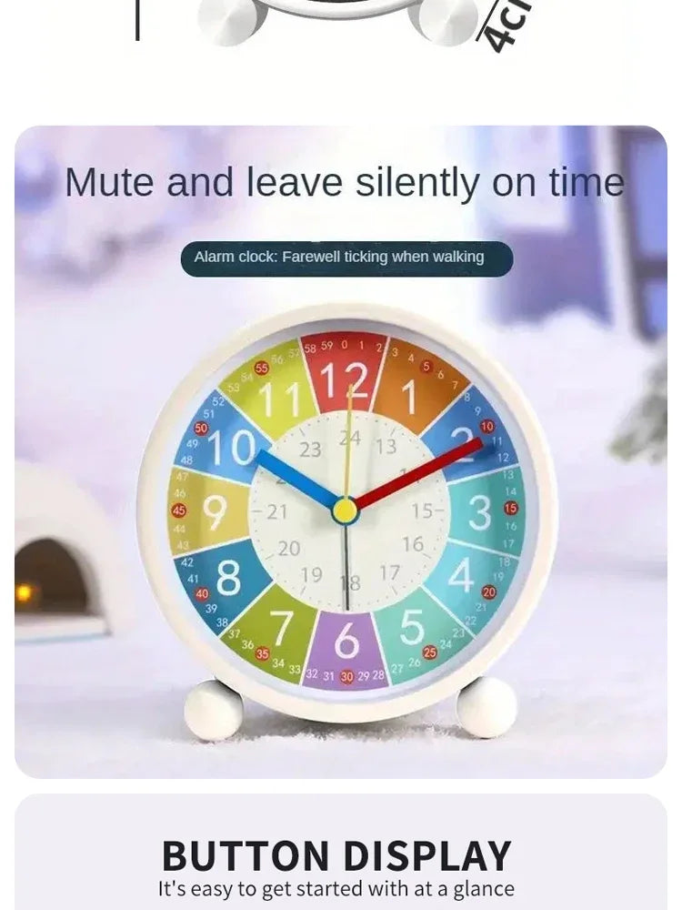 Early Learning Children’s Desktop Alarm Clock – Silent Wake-Up Clock for Bedroom & Living Room