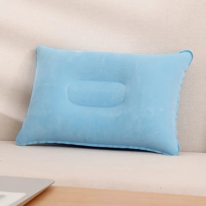 Inflatable Travel Pillow – Comfortable Neck & Lumbar Support Cushion for Office, Car, Camping, Hiking & Napping