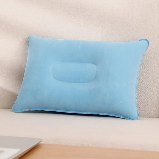 Inflatable Travel Pillow – Comfortable Neck & Lumbar Support Cushion for Office, Car, Camping, Hiking & Napping