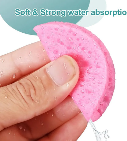 50-1000PCS Compressed Facial Cleansing Sponges – Absorbent, Latex-Free Exfoliating Makeup Pads