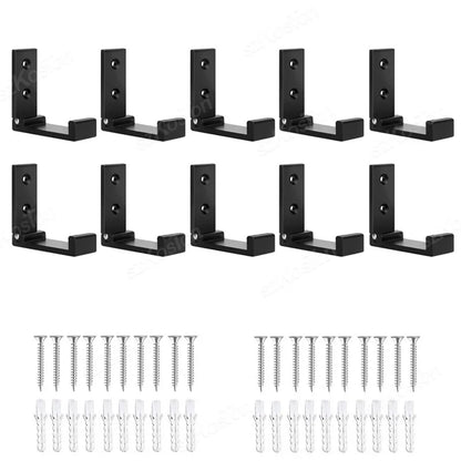 Folding Aluminum Alloy Wall Hooks – Rustproof Coat, Towel & Clothes Hanger (1/5/50 Pack)