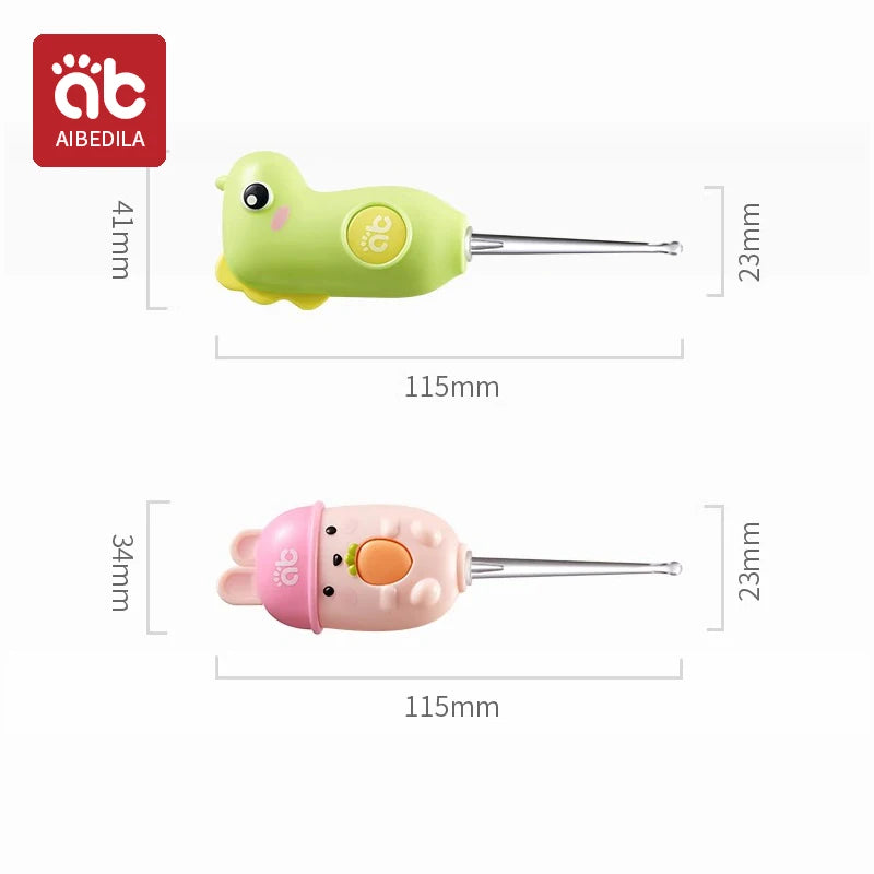 LED Earwax Removal Tool Set – Luminous Ear Cleaner with Ear Spoon and Tweezers for Adults and Children