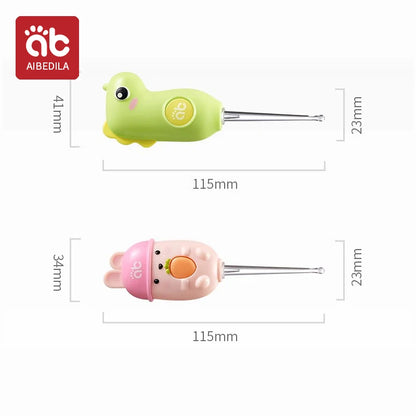 LED Earwax Removal Tool Set – Luminous Ear Cleaner with Ear Spoon and Tweezers for Adults and Children