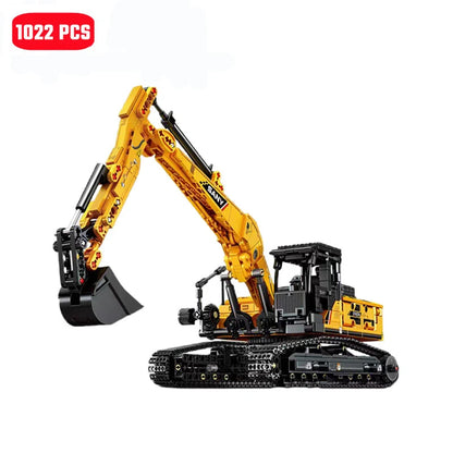 SEMBO BLOCK 1022pcs Excavator Model Building Blocks – MOC City Construction Engineering Vehicle Educational Toy Gift for Boys