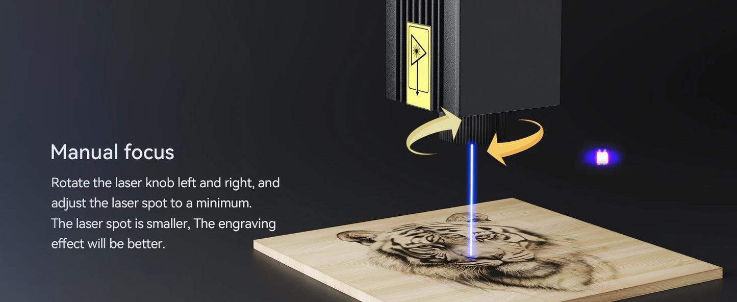 Wainlux K10 Mini Laser Engraver – 3000mW Bluetooth Upgrade for Woodworking, Engraving & Marking Machine