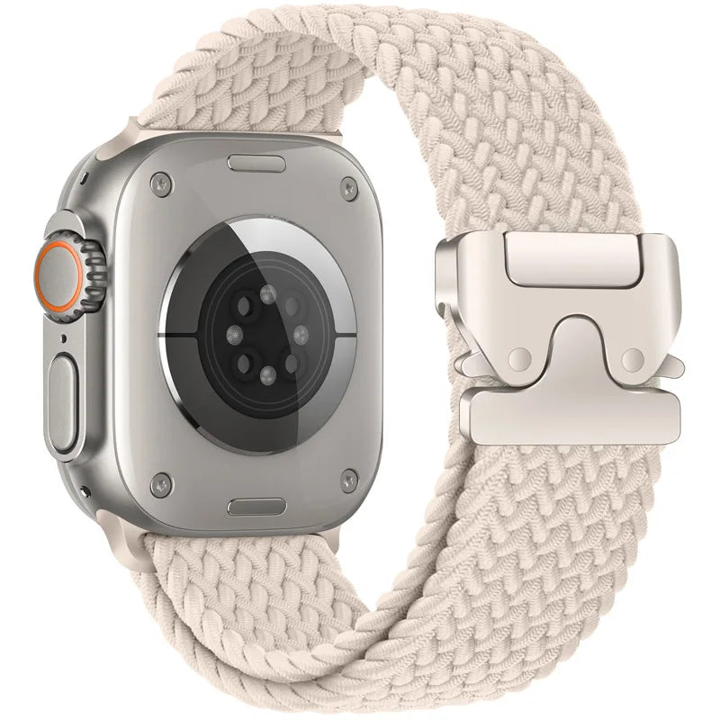 Parachute Braided Strap for Apple Watch – Compatible with 46mm, 45mm, 44mm, 41mm, Series 10/9/8, SE, Ultra 2, 49mm