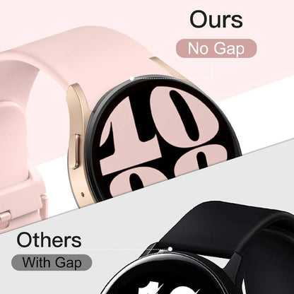 Samsung Galaxy Watch Silicone Sport Band - Replacement Strap for Galaxy Watch 4, 5, 6, 7, 5 Pro and Classic 40mm, 44mm, 45mm