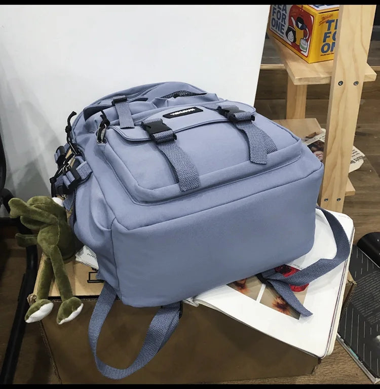 Multifunctional Teen Laptop Backpack – High-Quality Canvas School Bag for Boys & Girls