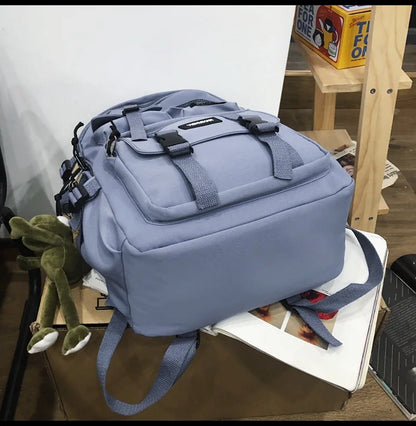 Multifunctional Teen Laptop Backpack – High-Quality Canvas School Bag for Boys & Girls