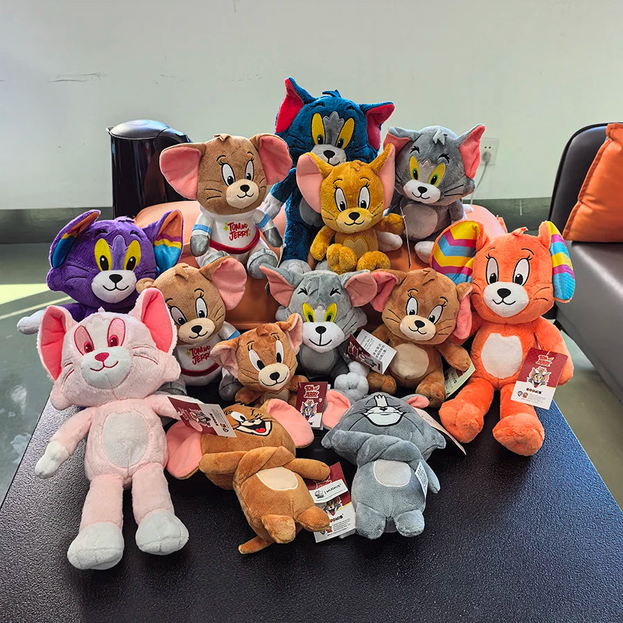 Anime Tom & Jerry Plush Toy — Cute Cat & Mouse Stuffed Animal Doll for Kids Gift, Free Shipping