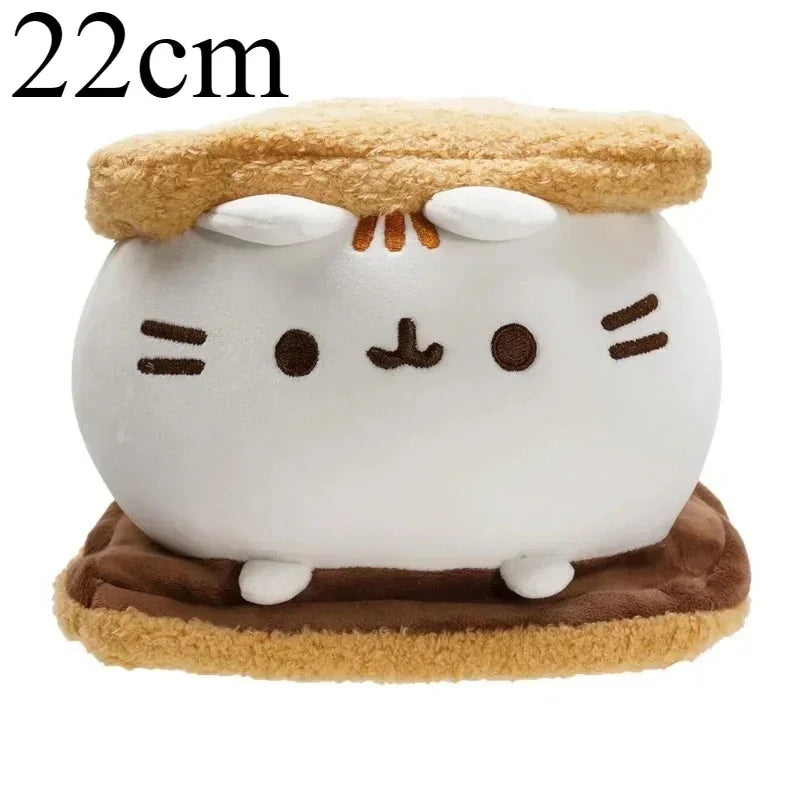 Pusheen Kawaii Cat Plush Toy - Cute Donut, Unicorn, Ice Cream, Pizza, and Cake Stuffed Animal for Gifts and Room Decor