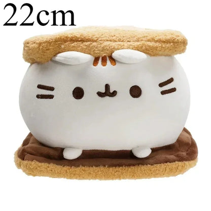 Pusheen Kawaii Cat Plush Toy - Cute Donut, Unicorn, Ice Cream, Pizza, and Cake Stuffed Animal for Gifts and Room Decor