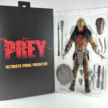 NECA Shaman Ahab Ultimate Scout Warrior Action Figure – Lost Battle Feral Jungle Hunter Predator Collector Toy