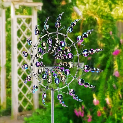 Creative Garden Windmill Decor — Unique Courtyard Lawn Kinetic Metal Rotator & Magical Wind Collector